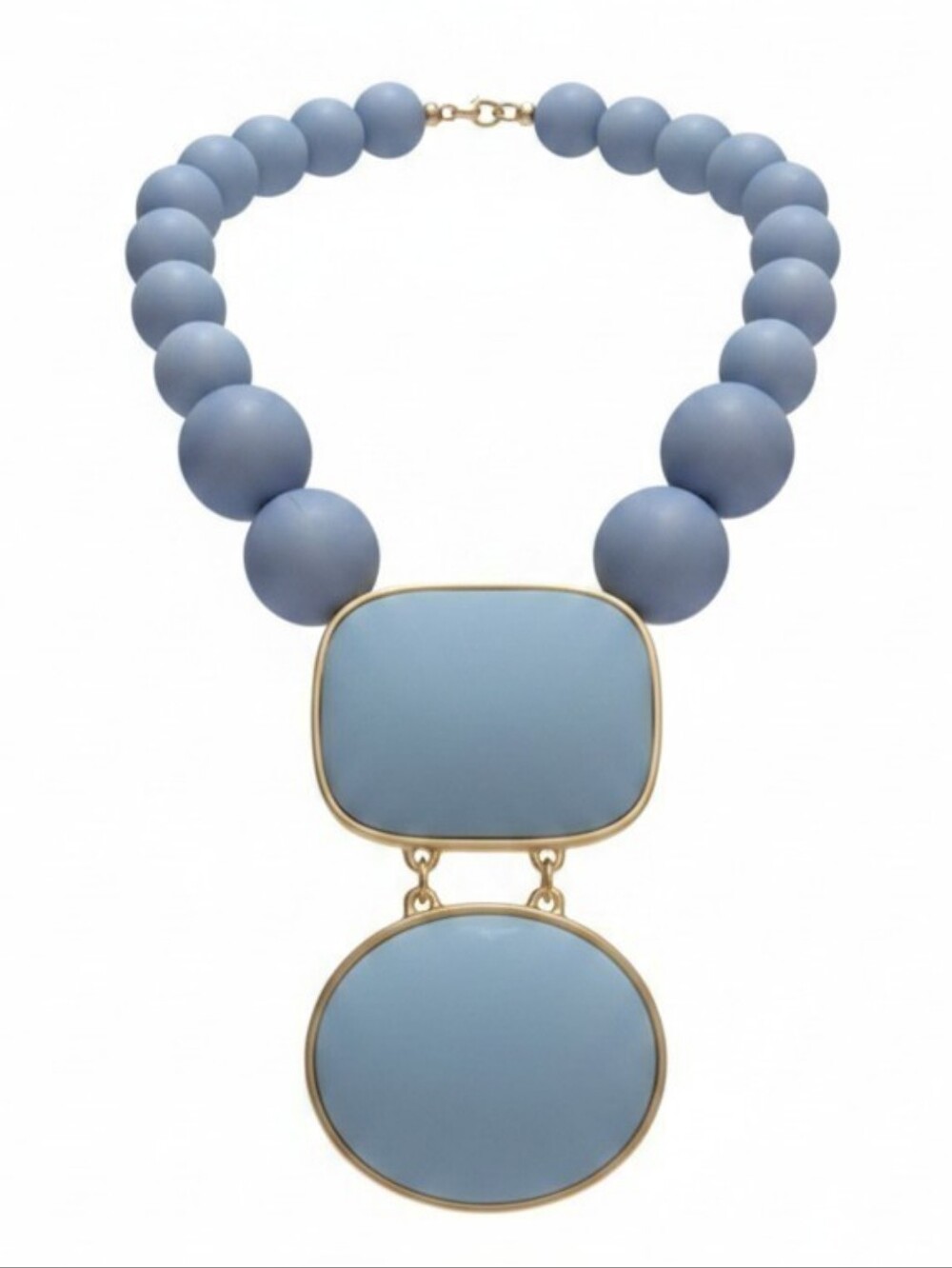 💙▪️Piper K ▪️beautiful  Baby Blue Beaded chunky 16in necklace